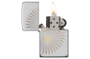 Image of Zippo Flame Rays Design Pocket Lighter 29726
