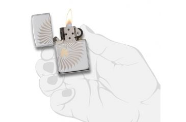 Image of Zippo Flame Rays Design Pocket Lighter 29726