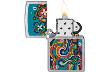 Image of Zippo Flower Power Design Lighter