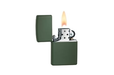 Image of Zippo Classic Style Lighter, Green Matte 221