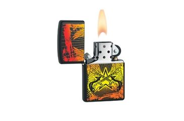 Image of Zippo Guitar Wings Classic Style Lighter, Black Matte 24891