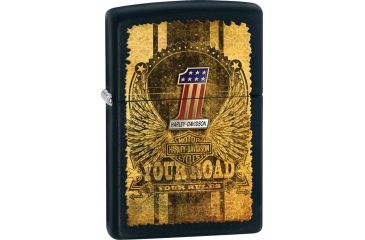 Image of Zippo Harley-Davidson Black Lighter ZO28350