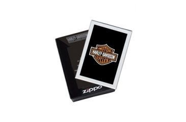 Image of Zippo Harley-Davidson Windrproof Lighter,Black/Blue Street Chrome 28822