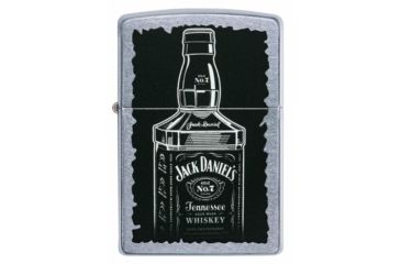 Image of Zippo Jack Daniel's Pocket Lighter, Street Chrome, 29758