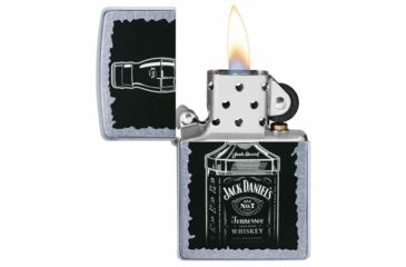Image of Zippo Jack Daniel's Pocket Lighter, Street Chrome, 29758