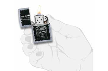 Image of Zippo Jack Daniel's Pocket Lighter, Street Chrome, 29758