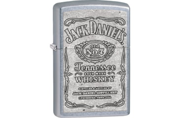 Image of Zippo Jack Daniels Lighter, Street Chrome, 1.44 x 2.25, 207-077533