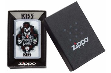 Image of Zippo Kiss Pocket Lighter, Street Chrome, 49018