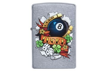 Image of Zippo Lucky Tattoo Pocket Lighter, 29604