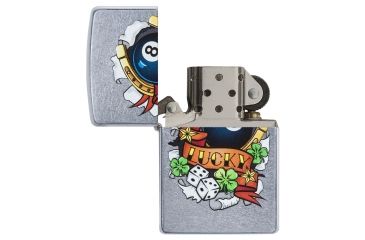 Image of Zippo Lucky Tattoo Pocket Lighter, 29604