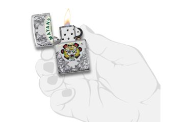 Image of Zippo Mayans M.C. Lighter w/ Click, Silver, One Size, 49032
