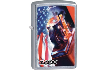 Image of Zippo Mazzi Flag Lighter, 1.44 x 2.25, 207-077507