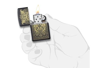 Image of Zippo Monster Design Pocket Lighter, Black, 29965
