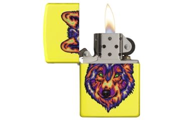 Image of Zippo Neon Wolf Pocket Lighter, 29639