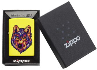 Image of Zippo Neon Wolf Pocket Lighter, 29639
