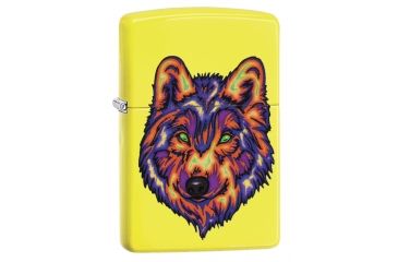 Image of Zippo Neon Wolf Pocket Lighter, 29639