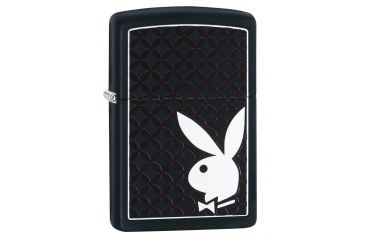 Image of Zippo Playboy Black and White Rabbit Pocket Lighter, 29578