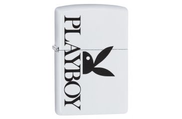 Image of Zippo Playboy White Matte Pocket Lighter, 29579