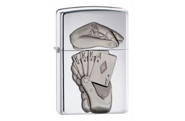 Image of Zippo Poker Win Lighter, High Polish Chrome 28837