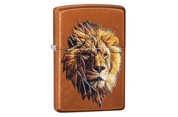 Image of Zippo Polygonal Lion Design Pocket Lighter 29865