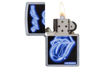 Image of Zippo Rolling Stones Purple Tongue Pocket Lighter, 29581