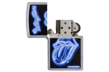 Image of Zippo Rolling Stones Purple Tongue Pocket Lighter, 29581