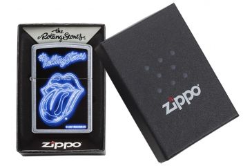 Image of Zippo Rolling Stones Purple Tongue Pocket Lighter, 29581