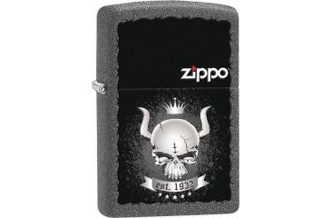 Image of Zippo Skull Crown Iron Stone, Lighter ZO28660