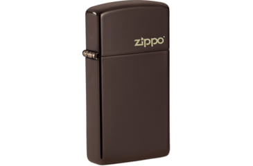 Image of Zippo Slim Brown Logo