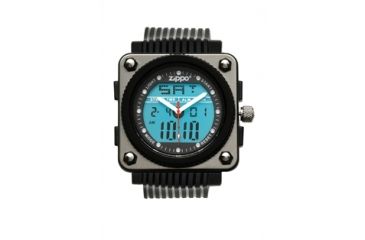 Image of Zippo Sport Digital Design Chronograph Watch w/ Black Polyrethane Strap 45018