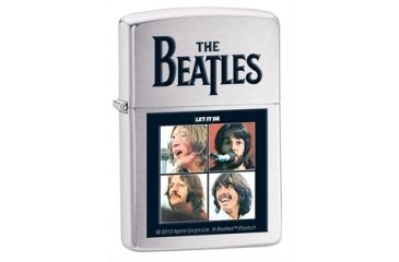 Image of Zippo The Beatles Let It Be Classic Style Lighter, Brushed chrome 28254