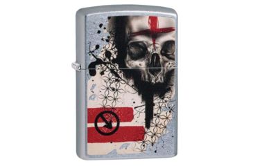 Image of Zippo Trash Polka Tattoo Skull Pocket Lighter 29856