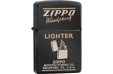 Image of Zippo Windproof Ebony Lighter ZO28535