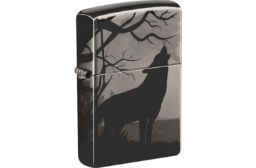 Image of Zippo Wolf Lighter, Black Ice, 1.44 x 2.25, 49188