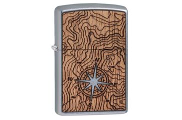 Image of Zippo WOODCHUCK USA Compass Pocket Lighter, 49055