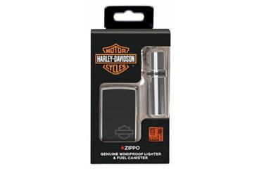 Image of Zippo Harley-Davidson Fuel Canister Gift Set, Chrome, 46131