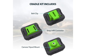 Image of ZOLEO Cradle Accessory Kit, Black/Green, ZLCAK