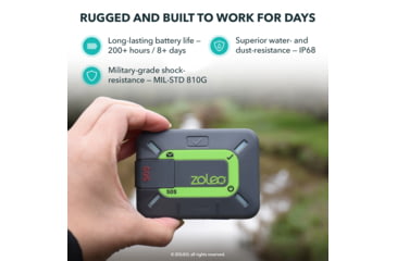 Image of ZOLEO Satellite Communicator, Black/Green, ZL1000