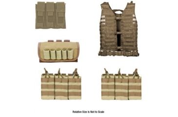 Image of Zombie Dead Ops Kit, Tan - with Vest and 4 Pouches KZCMS4T