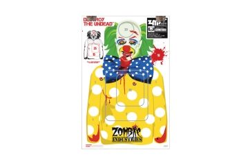 Image of Zombie Industries BoBo The Clown Zombie Colossal Paper Targets 24x36 Inch 10 Per Package