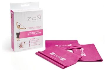 Image of Zon Pilates Stretch Bands 3 Piece, Pink 049637