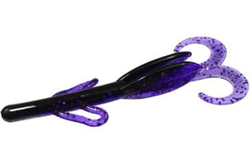 Image of Zoom Baby Brush Hog Creature Bait, 12 Pack, 4in, Black Light, 042369X