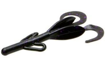 Image of Zoom Baby Brush Hog Creature Bait, 12 Pack, 4in, Blackberry, 042229X