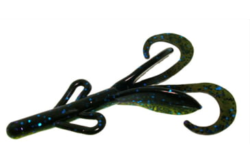 Image of Zoom Baby Brush Hog Creature Bait, 12 Pack, 4in, Blueberry Candy, 042276X