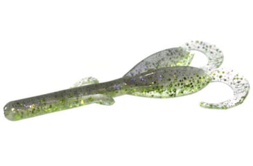 Image of Zoom Baby Brush Hog Creature Bait, 12 Pack, 4in, Electric Shiner, 042390X