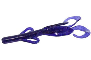 Image of Zoom Baby Brush Hog Creature Bait, 12 Pack, 4in, Junebug Pepper Red, 042337X