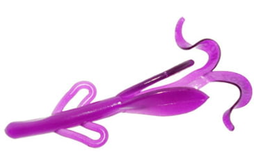 Image of Zoom Baby Brush Hog Creature Bait, 12 Pack, 4in, Old Purple, 042065X