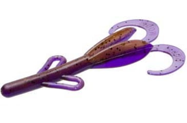 Image of Zoom Baby Brush Hog Creature Bait, 12 Pack, 4in, PB &amp; J, 042225X