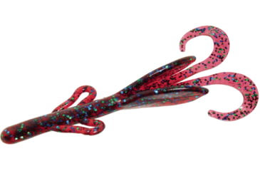 Image of Zoom Baby Brush Hog Creature Bait, 12 Pack, 4in, Plum Apple, 042113X