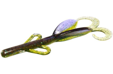 Image of Zoom Baby Brush Hog Creature Bait, 12 Pack, 4in, Purple Passion, 042058X